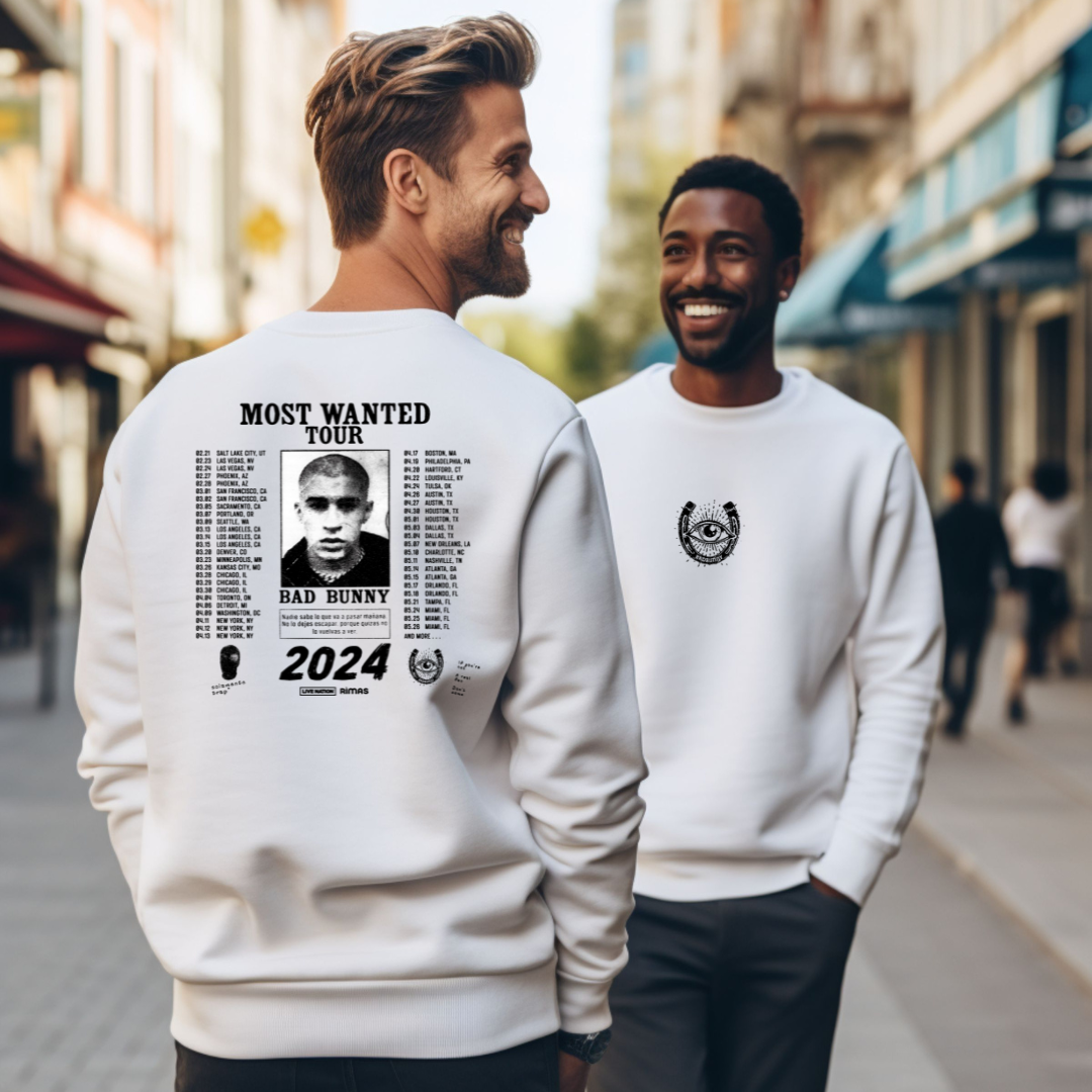 CREWNECK * Most Wanted Tour- Bad Bunny