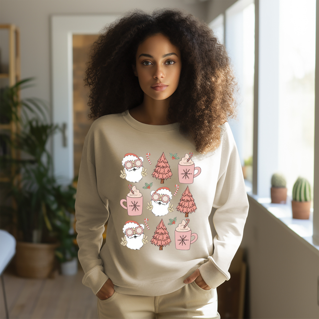 Pink Doodles Crewneck