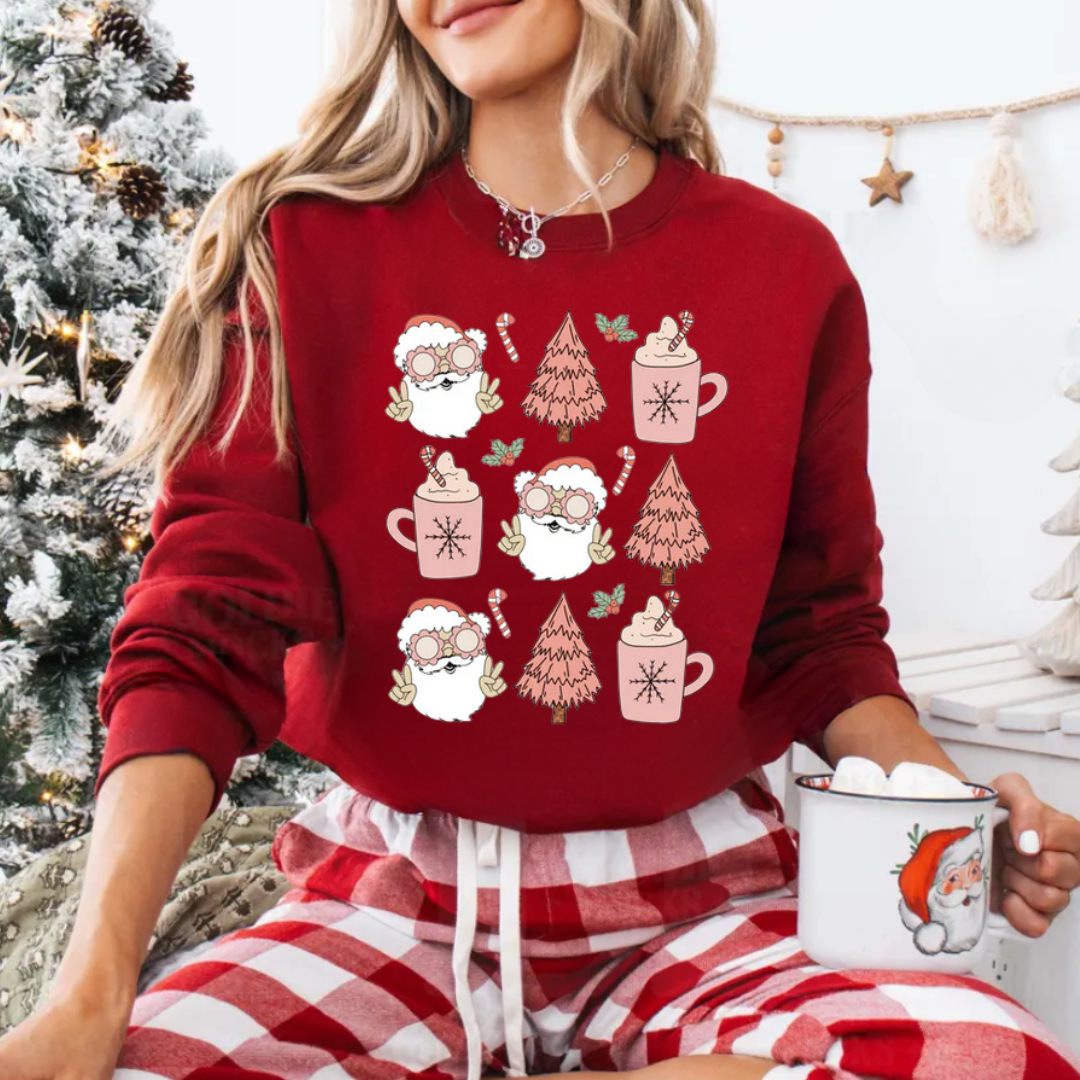 Pink Doodles Crewneck