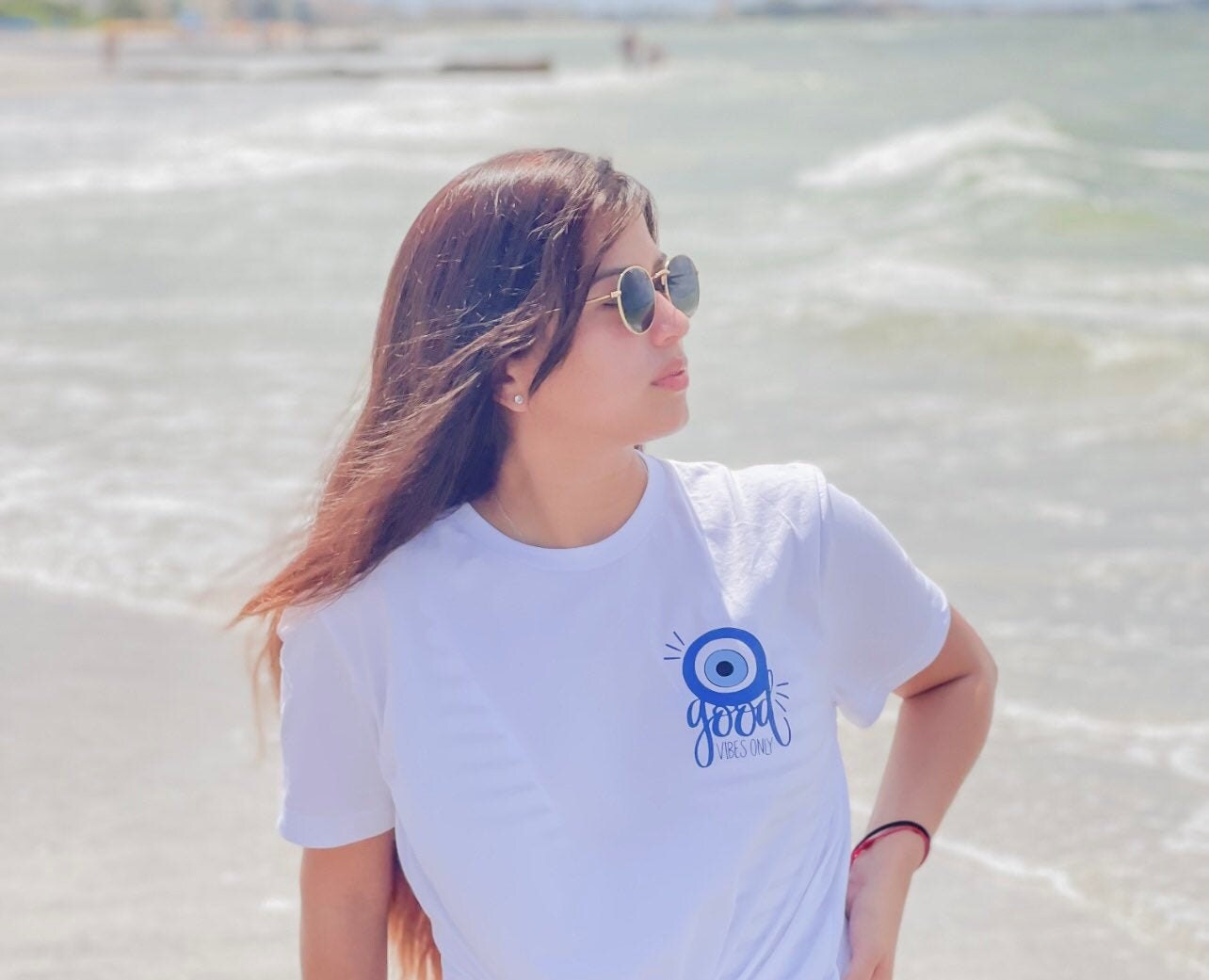 Good Vibes Only Evil Eye Shirt, Hippie Shirt, Mental Health Shirt, Good Vibes Tshirt