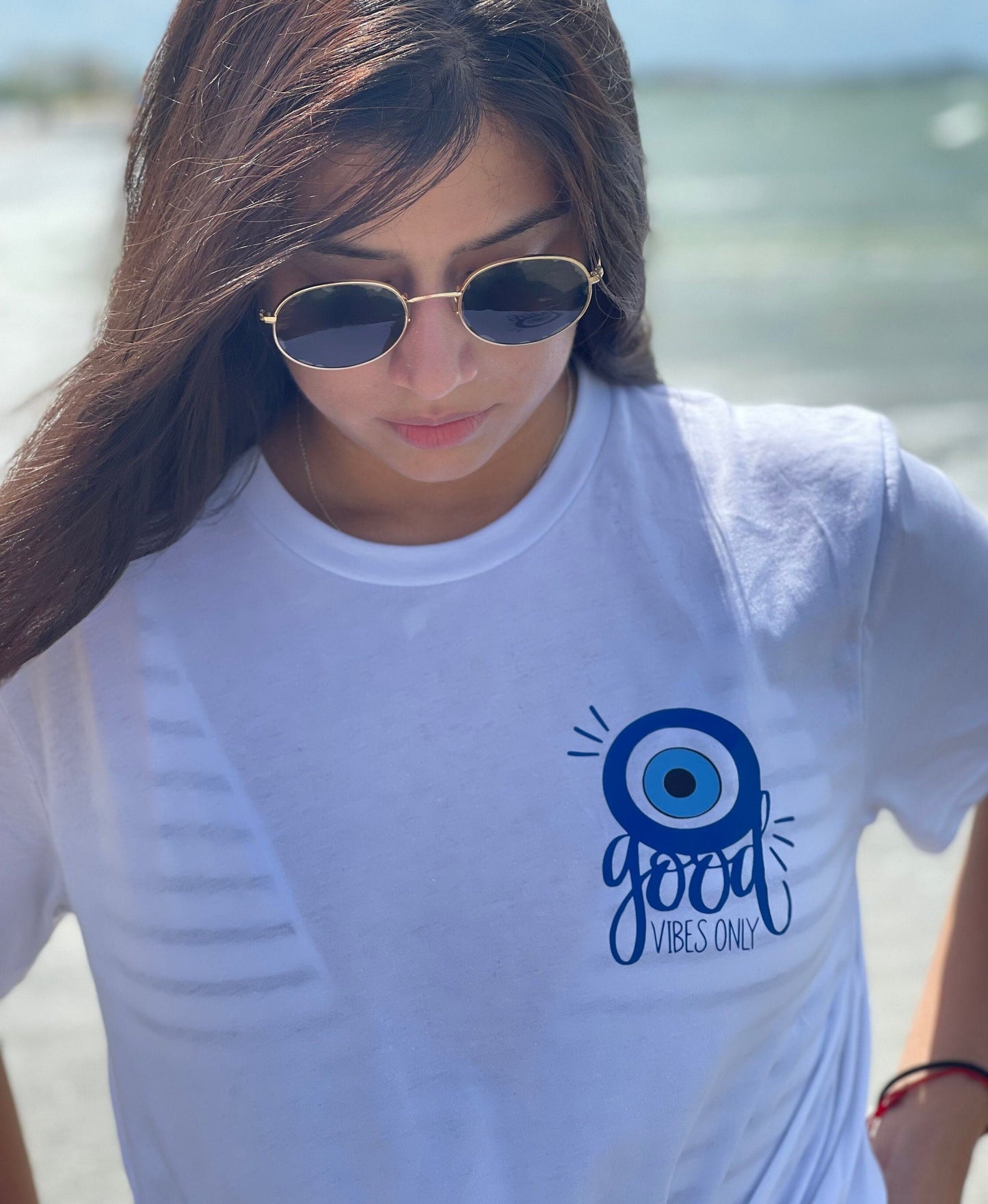 Good Vibes Only Evil Eye Shirt, Hippie Shirt, Mental Health Shirt, Good Vibes Tshirt